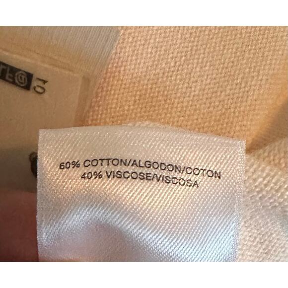 Anne Klein Cream Knit Square Neck Basic Tank Top Cotton Blend Women's Plus 2X - Picture 8 of 8